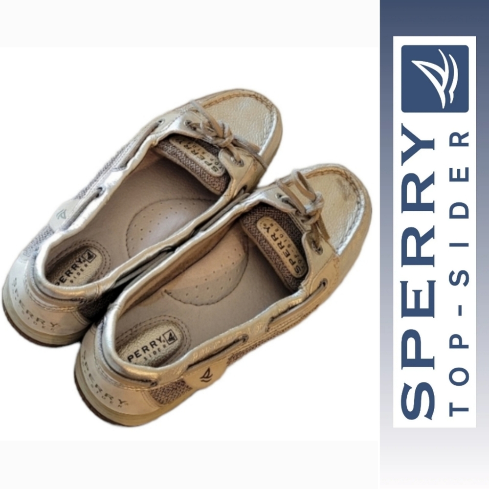 Gold  Sperry Top Siders ✨️